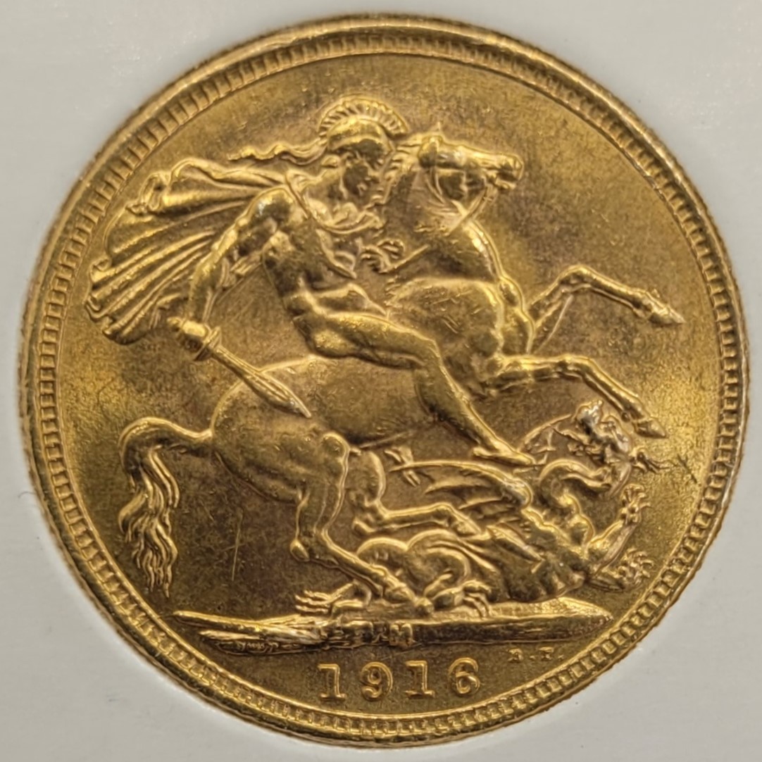 Thumbnail for 1916M Australian George V Gold Sovereign