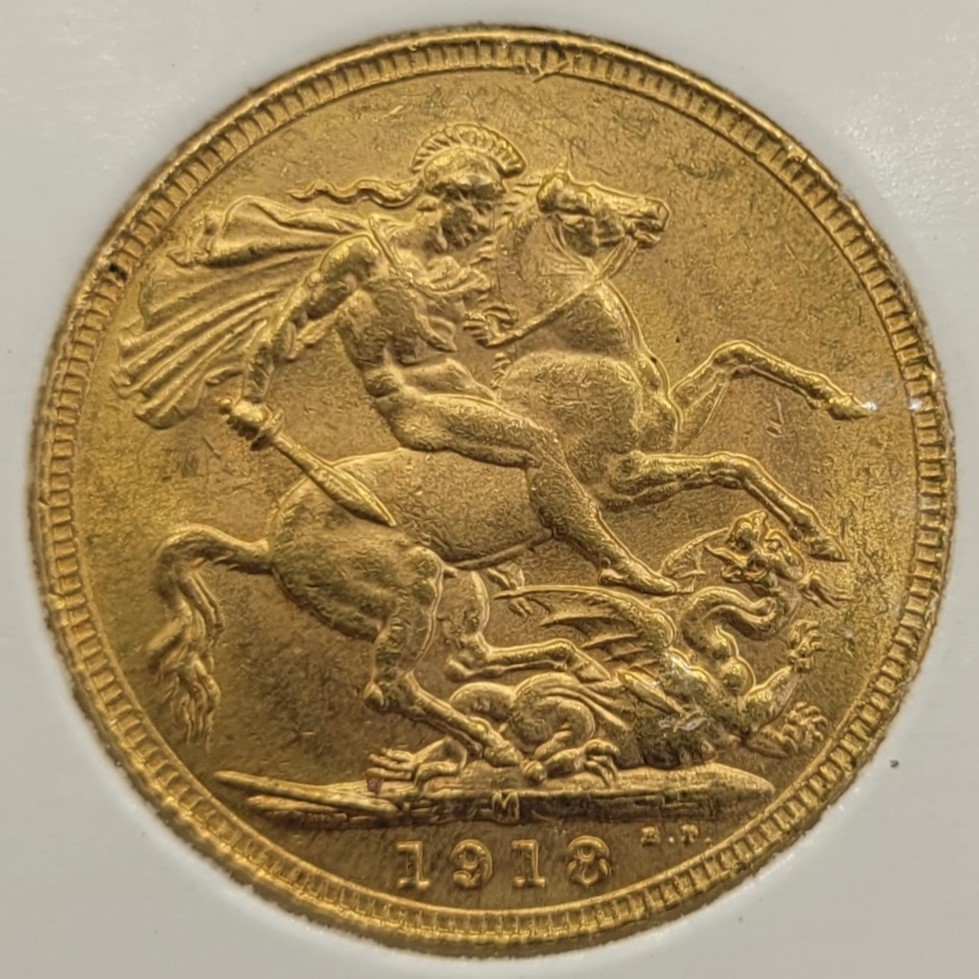 Thumbnail for 1918M Australian George V Gold Sovereign