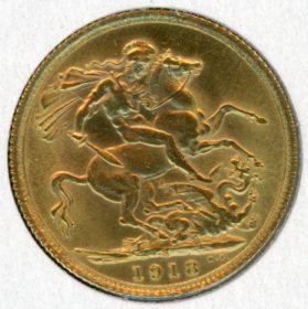 Thumbnail for 1918S Australian George V Gold Sovereign - B