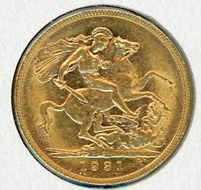 Thumbnail for 1931P Australian George V Gold Sovereign UNC