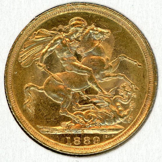 Thumbnail for 1889S Australian Jubilee Head Gold Sovereign B
