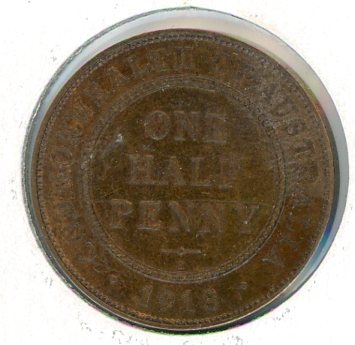 Thumbnail for 1918 Australian Half Penny gEF