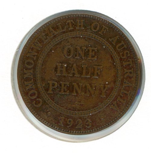 Thumbnail for 1923 Australian Half Penny (B) FINE