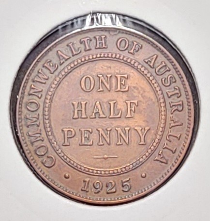 Thumbnail for 1925 Australian Half Penny - F
