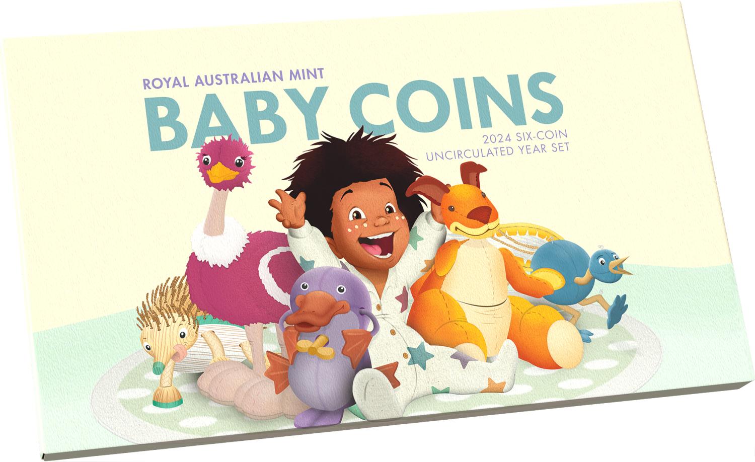 Thumbnail for 2024 Baby Six Coin UNC Set