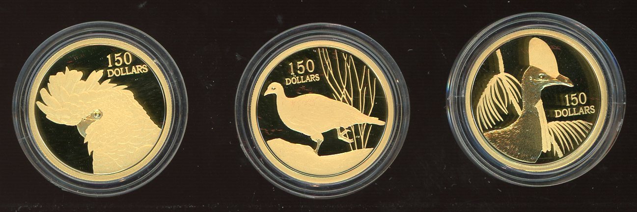 Thumbnail for 2004 - 2006 Rare Birds - Gold Series Three Coin Collection