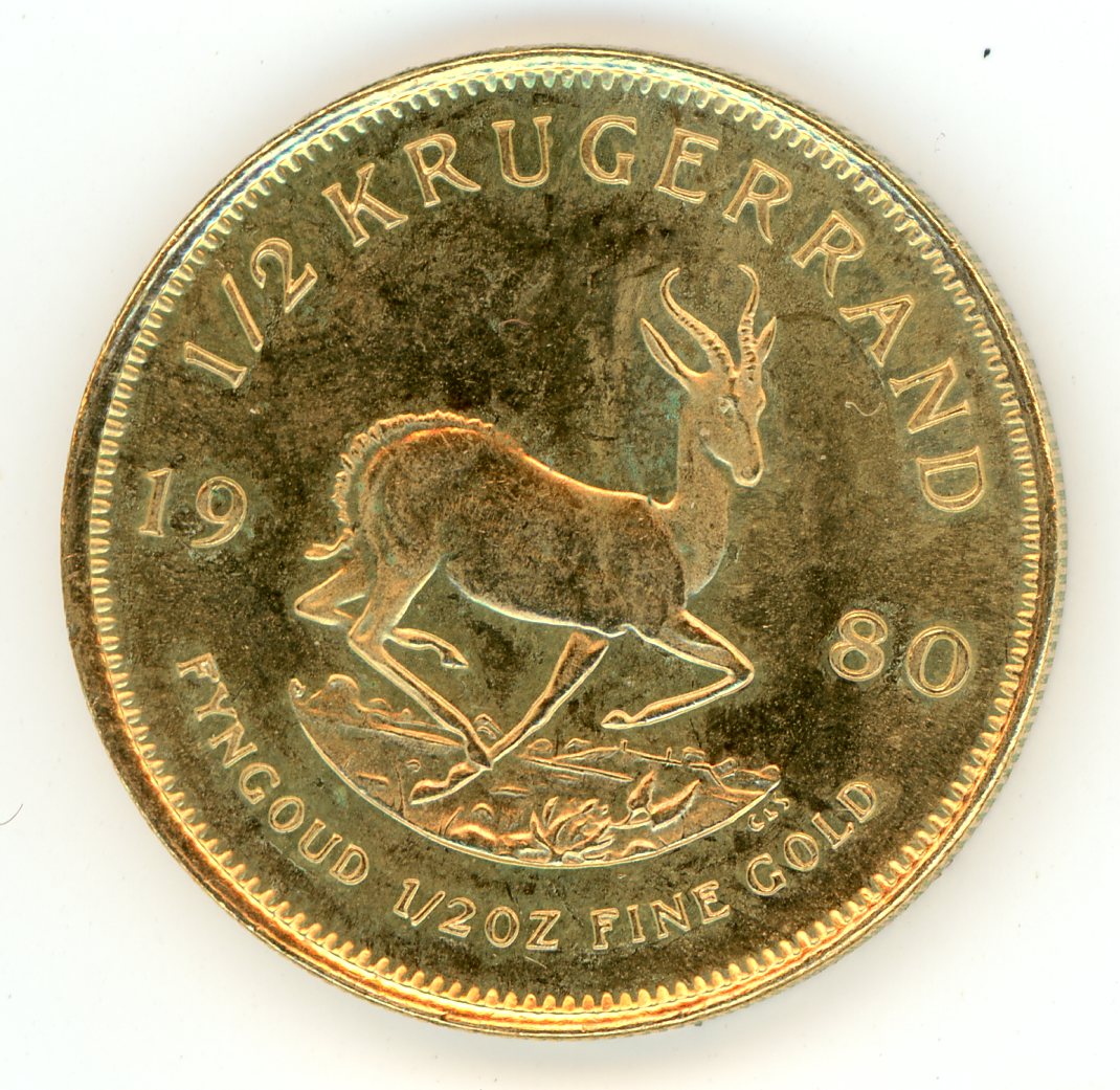 Thumbnail for 1980 South Africa Half oz Gold Krugerrand