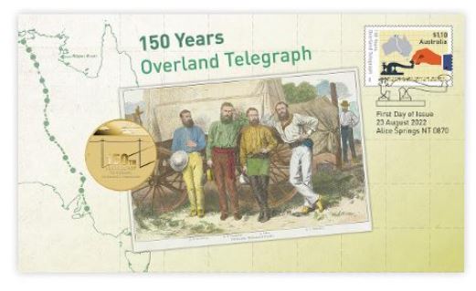 Thumbnail for 2022 Issue 17 Perth Mint 150 Years of the Overland Telegraph PNC with Perth Mint $1