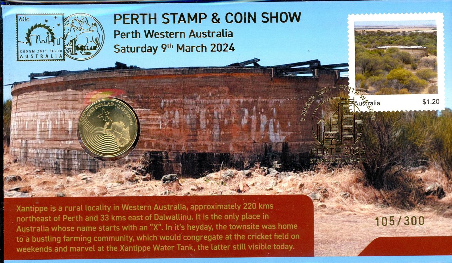Thumbnail for 2024 Perth Stamp and Coin Show Xantippe Great Aussie Coin Hunt X PNC 105 - 300