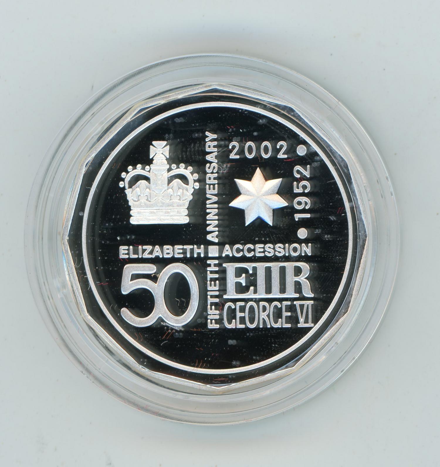 Thumbnail for 2002 Accession of Queen Elizabeth II - 50th Anniversary Silver Proof Coin in Capsule only