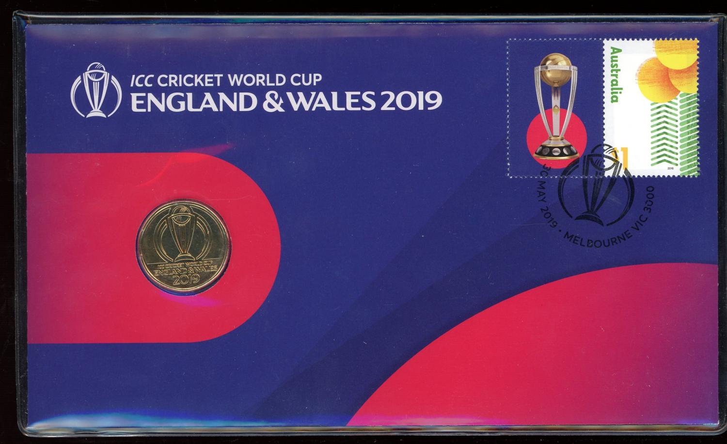 Thumbnail for 2019 Issue 19 ICC World Cup England and Wales One Dollar PNC