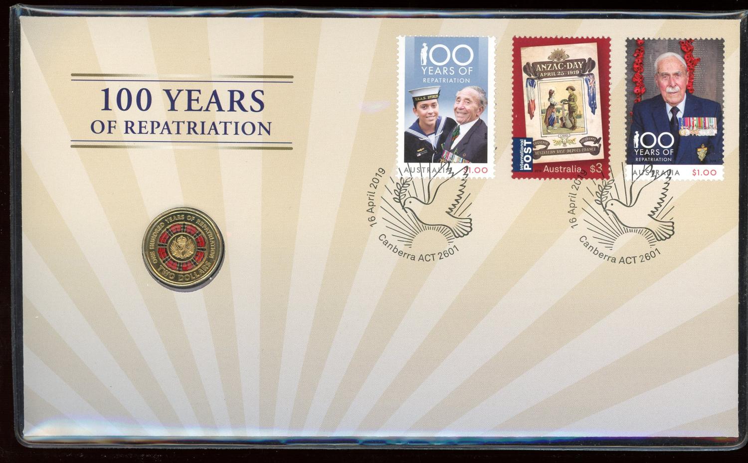 Thumbnail for 2019 Issue 16 100 Year of Repatriation Two Dollar PNC