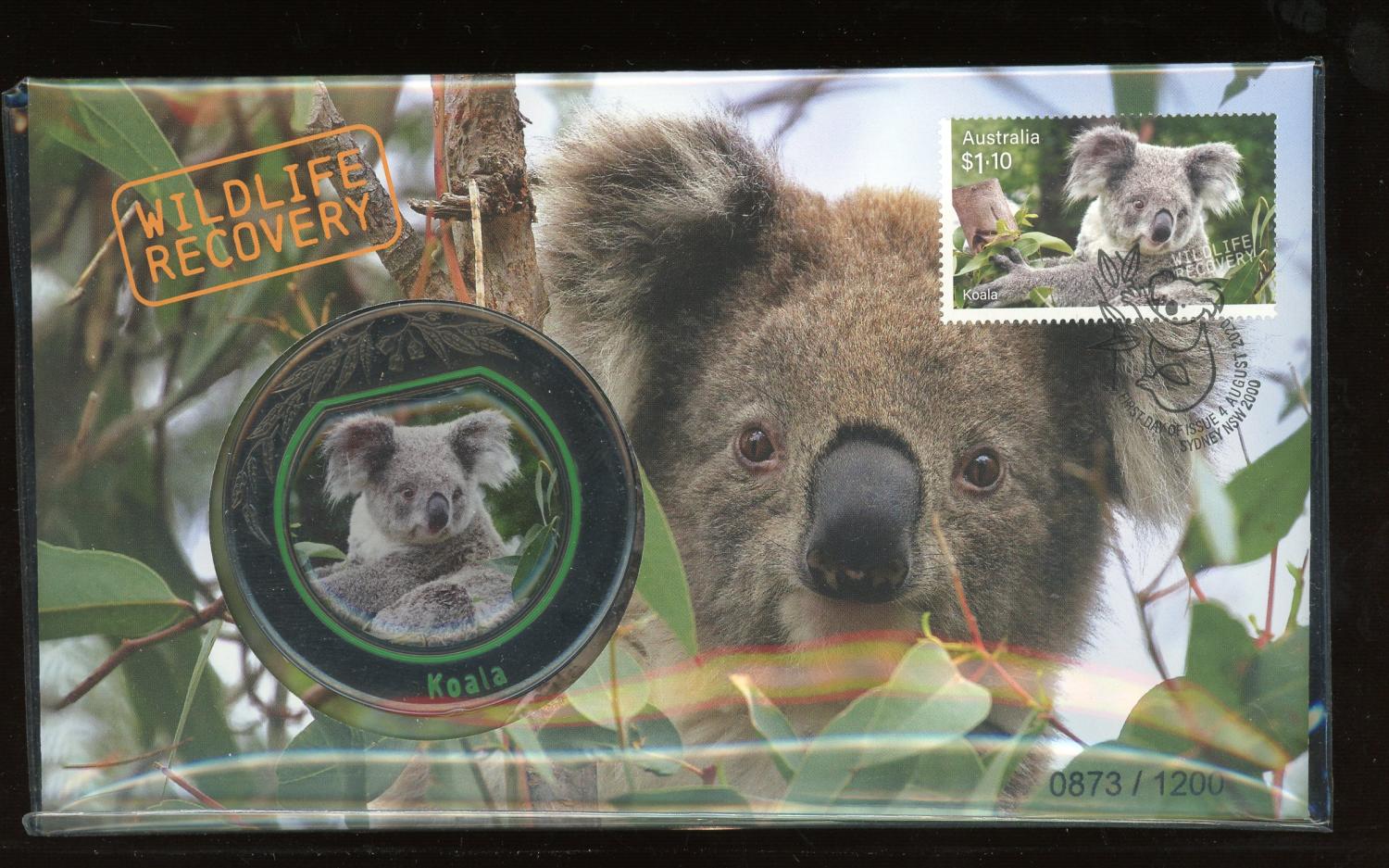 Thumbnail for 2020 Australian Wildlife Recovery Medallic PNC Limited Edition 0873 - 1200