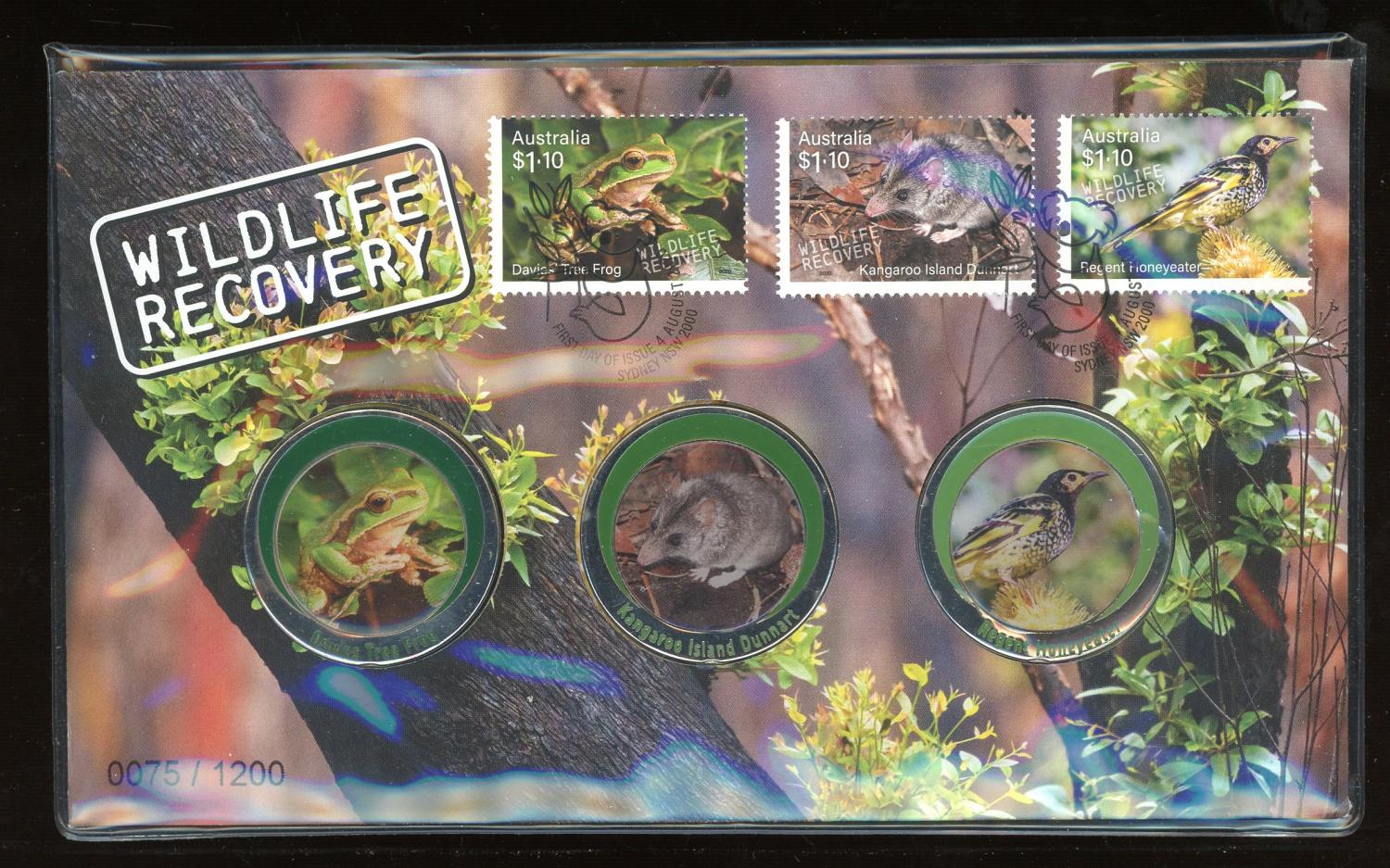 Thumbnail for 2020 Australian Wildlife Recovery 3 Medallion PNC Limited Edition 0075 - 1200