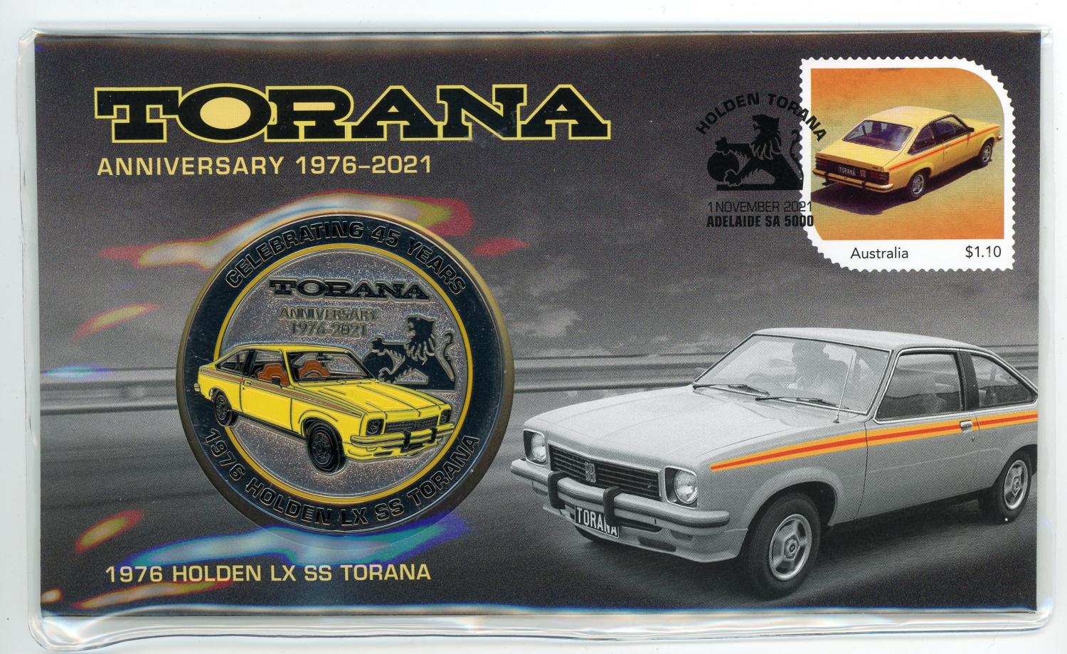 Thumbnail for 2021 45th Anniversary of Holden LX SS Torana Medallic PNC