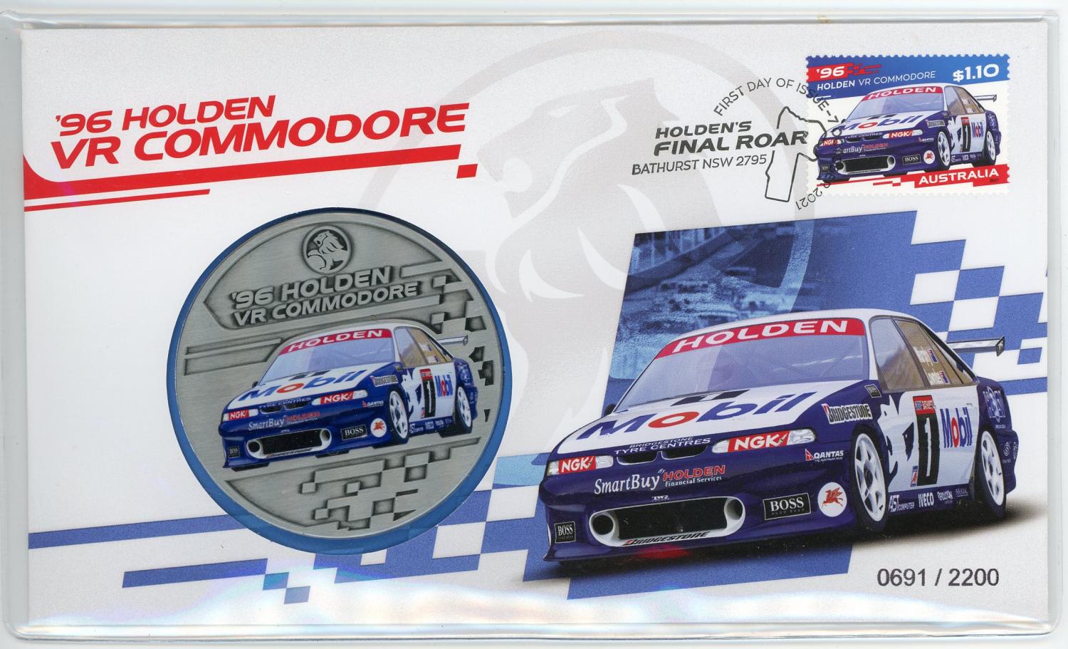 Thumbnail for 2021 Holdens Final Roar Medallic PNC - 1996 VR Commodore