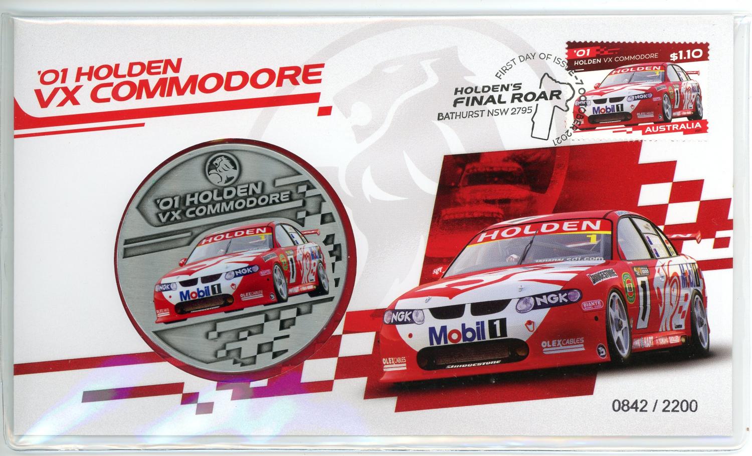 Thumbnail for 2021 Holdens Final Roar Medallic PNC - 2001 VX Commodore