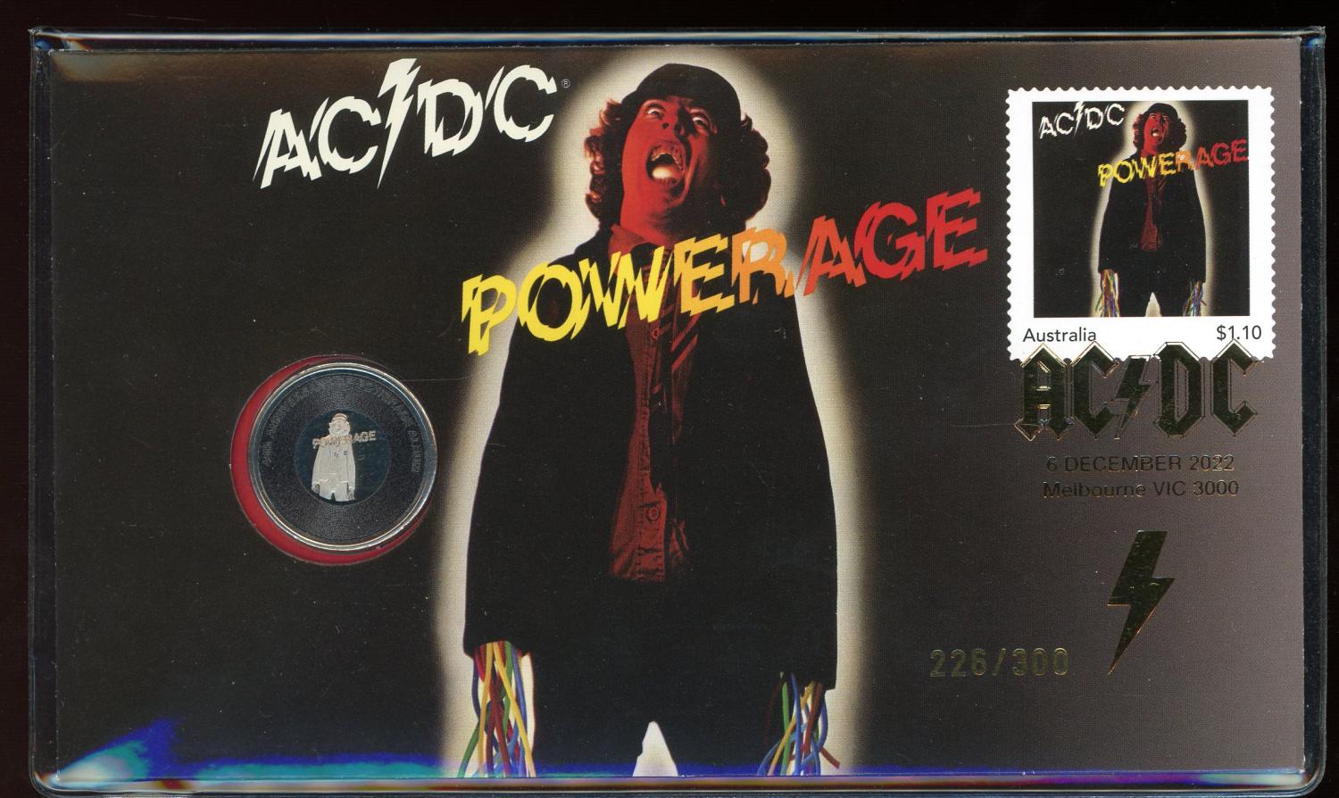 Thumbnail for 2022 Issue 25A 20c AC DC Powerage Limited Edition PNC - Mintage only 300