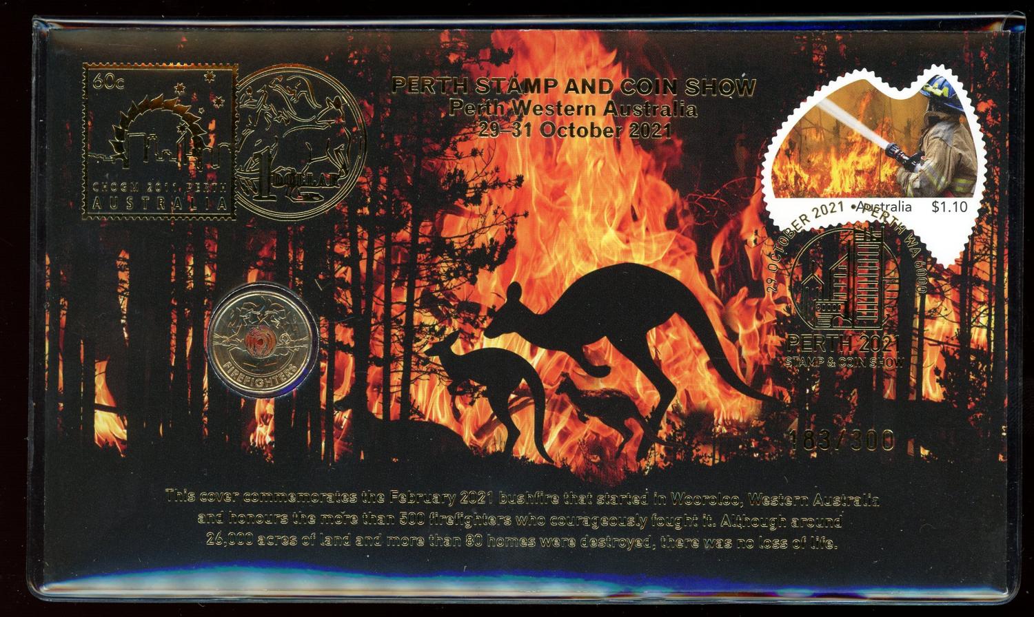 Thumbnail for 2021 Perth Coin and Stamp Show Wooroloo Bushfire $2.00 PNC