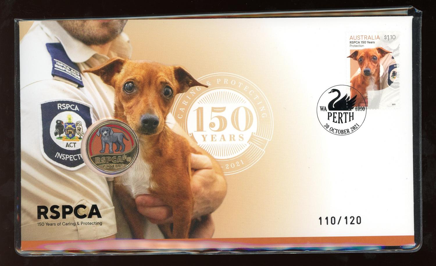 Thumbnail for 2021 Perth Coin and Stamp Show RSPCA Dog PNC 30th October