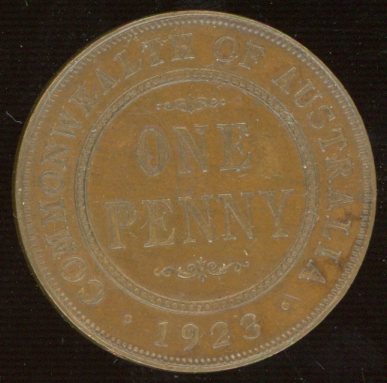 Thumbnail for 1923 One Penny EF