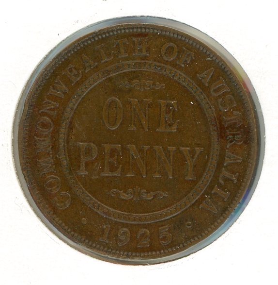 Thumbnail for 1925 Australian Penny VF