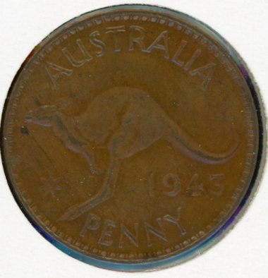 Thumbnail for 1943 Y. Australian One Penny - aUNC