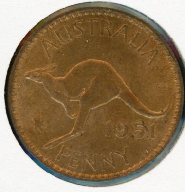 Thumbnail for 1951 PL Australian One Penny - UNC