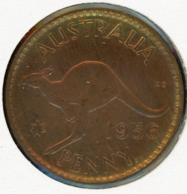 Thumbnail for 1956 Y. Australian One Penny - UNC