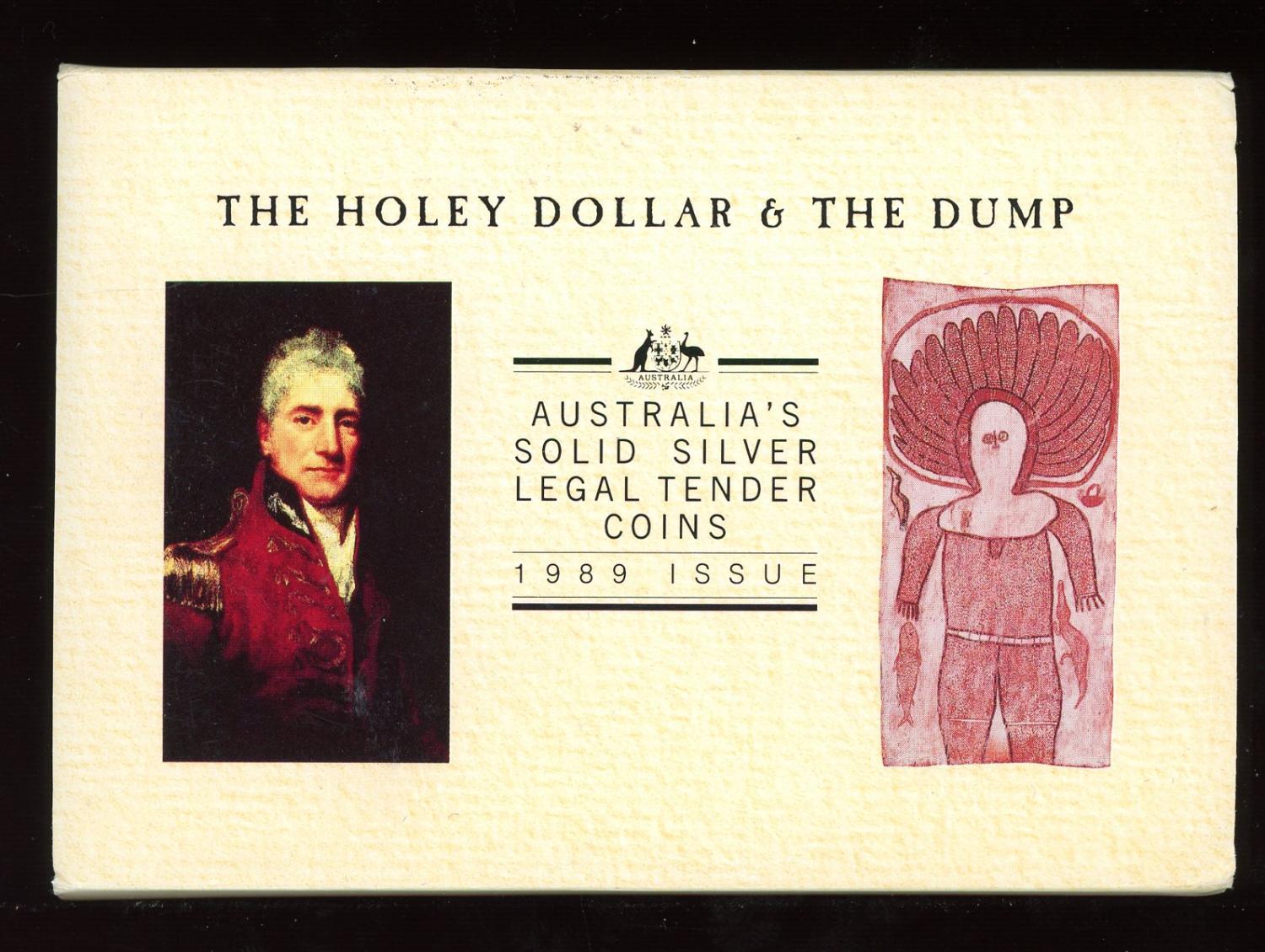 Thumbnail for 1989 Holey Dollar & Dump 1.25 oz Silver