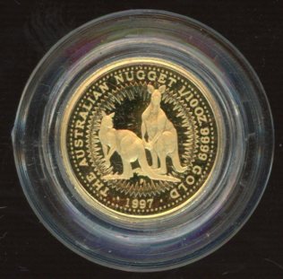 Thumbnail for 1997 One Tenth oz Australian Nugget Gold Proof Coin - Certificate missing