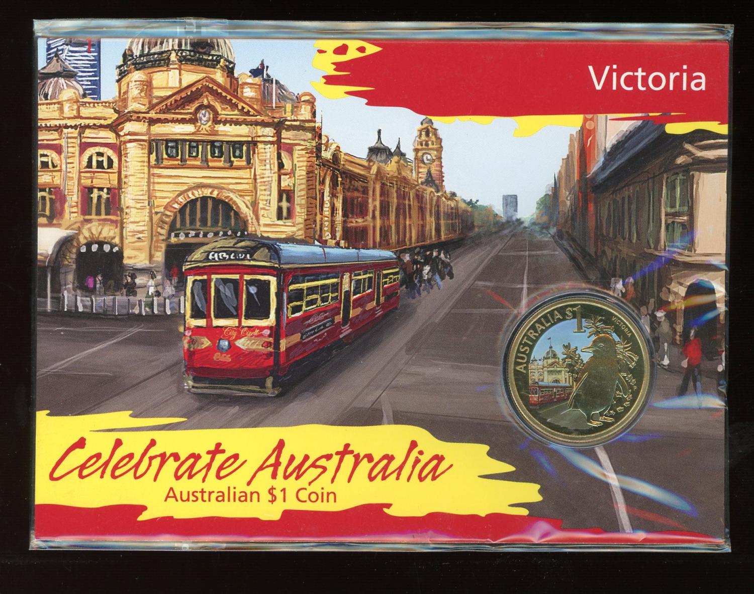 Thumbnail for 2009 Celebrate Australia Coloured Uncirculated $1 Coin - Victoria