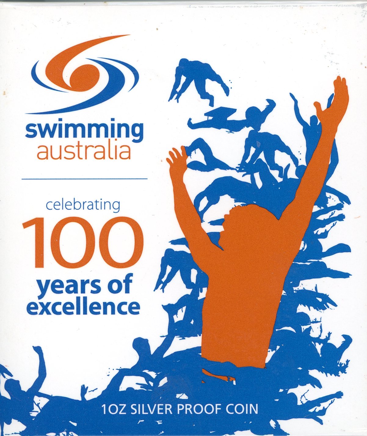 Thumbnail for 2009 Swimming Australia 1oz Coloured Silver Proof Coin