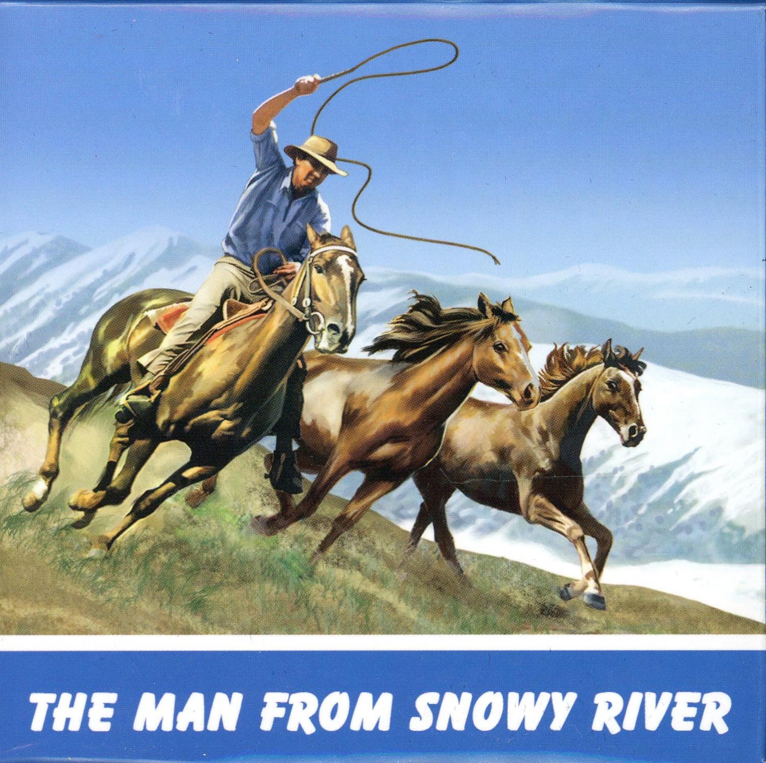 Thumbnail for 2010 Tuvalu 1oz Coloured Silver Proof - The Man From Snowy River