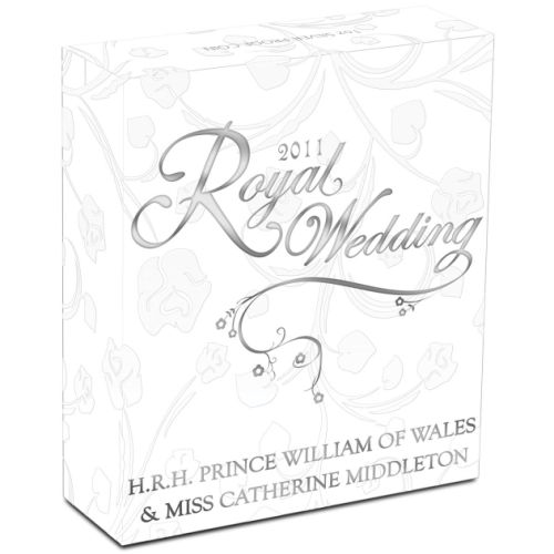 Thumbnail for 2011 1oz Coloured Silver Proof Coin - Royal Wedding HRH Prince William & Miss Catherine Middleton
