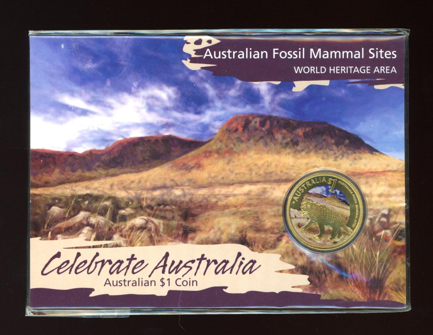 Thumbnail for 2011 Celebrate Australia Coloured $1 Coins - Australia Fossil Mammal Sites