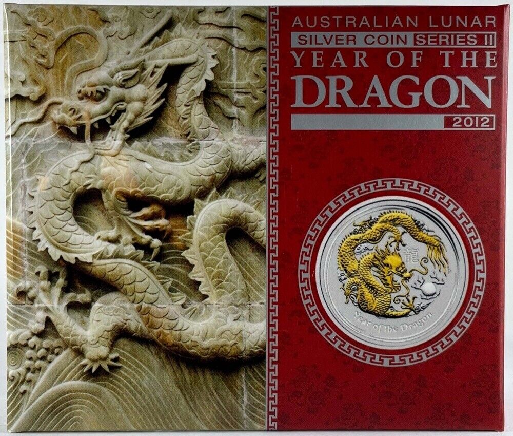 Thumbnail for 2012 Year of the Dragon 1oz Gilded Edition