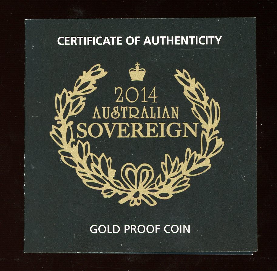 Thumbnail for 2014 Australian Perth Mint Proof Gold Sovereign