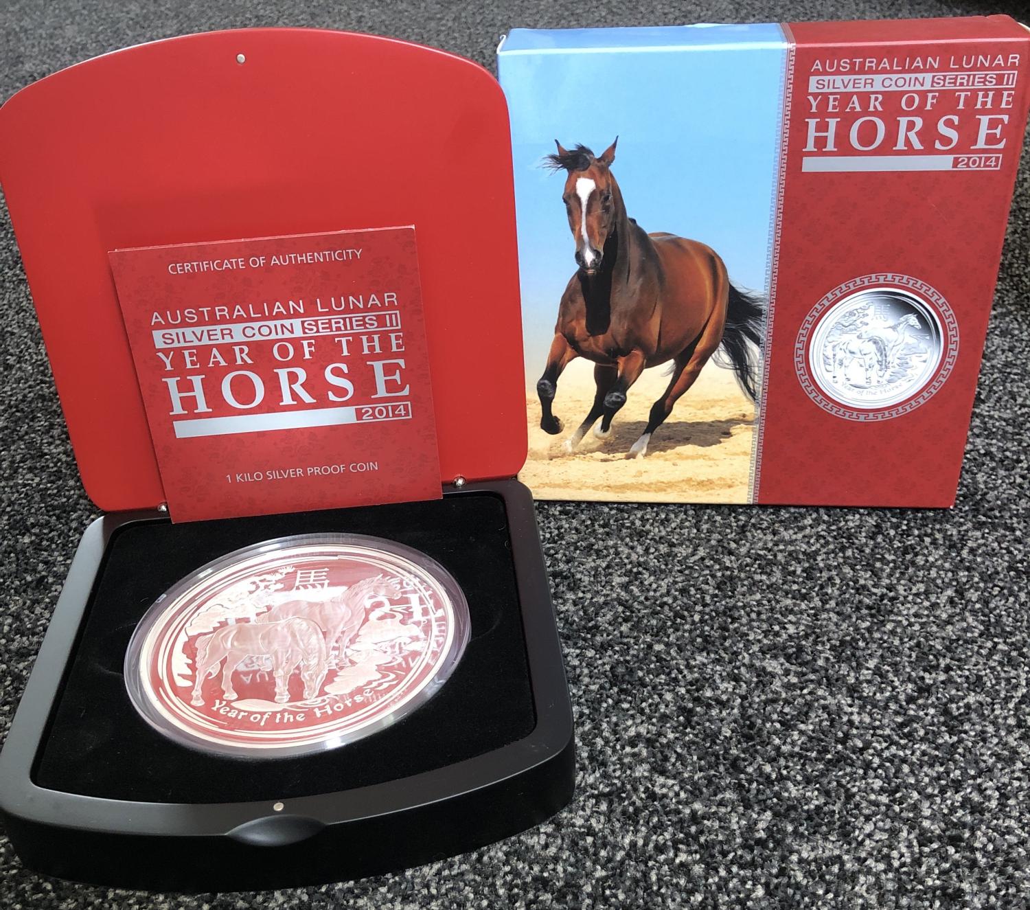 Thumbnail for 2014 One Kilo Year of the Horse Proof Coin