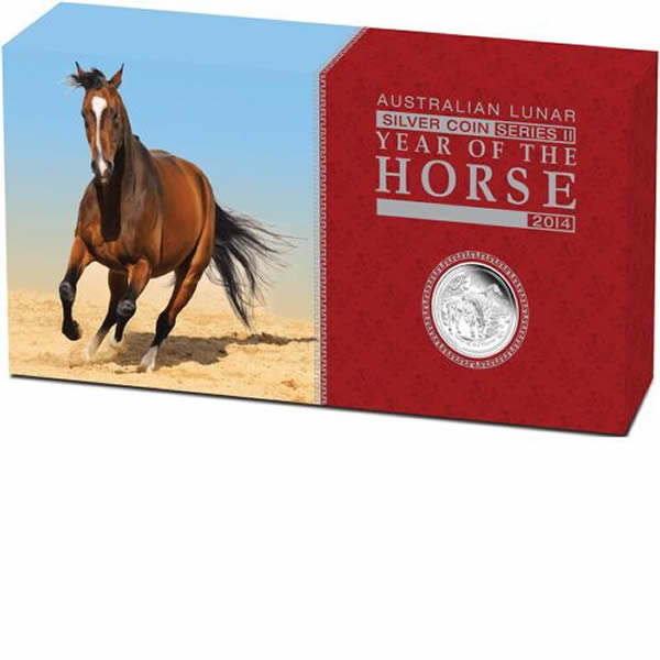 Thumbnail for 2014 Australian Lunar Series II Year of the Horse Silver 3 Coin Proof Set