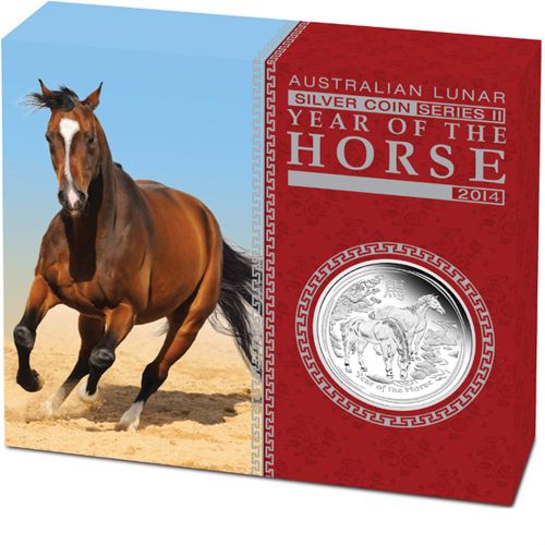Thumbnail for 2014 Australian 1oz Silver Proof - Lunar Year of the Horse