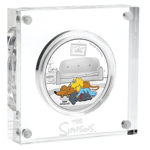 Thumbnail for 2019 The Simpsons Maggie 1oz Coloured Silver Proof Coin