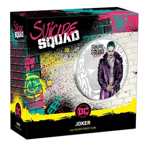 Thumbnail for 2019 Suicide Squad Joker 1oz Coloured Silver Proof Coin
