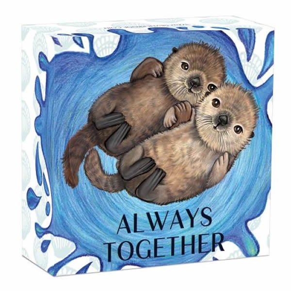 Thumbnail for 2020 Half oz Always Together Otter Silver Proof Coin