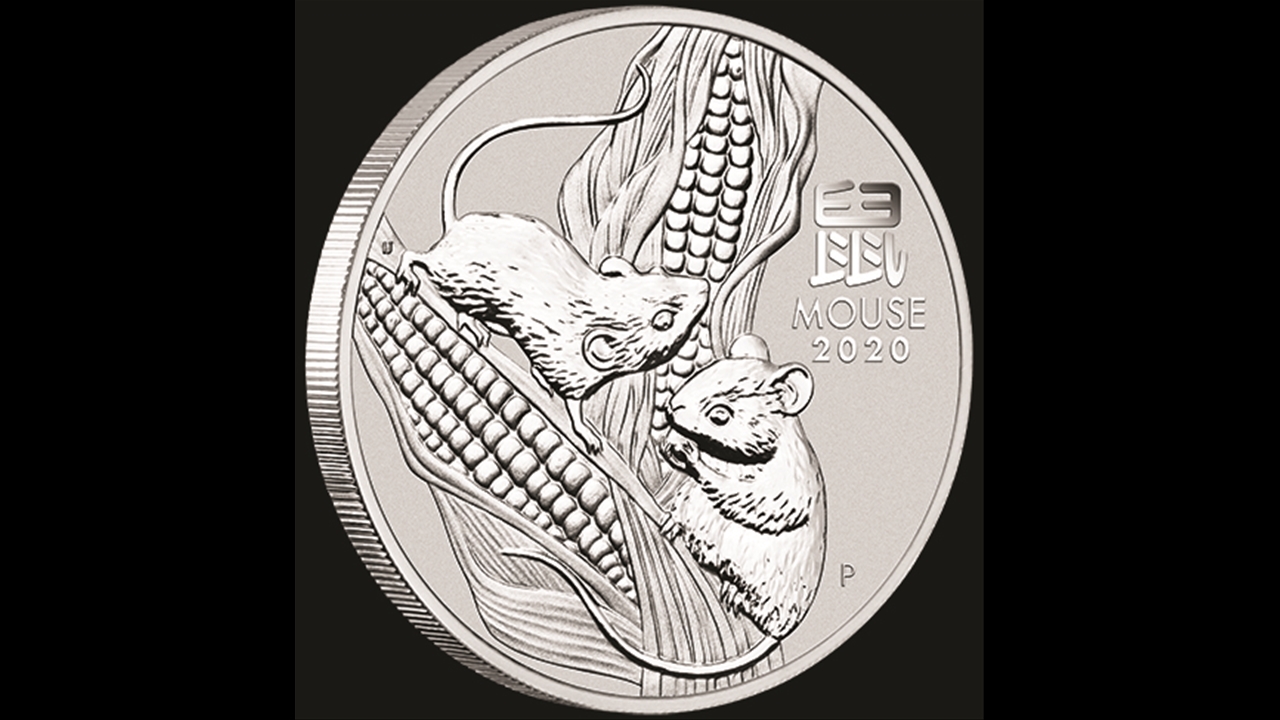 Thumbnail for 2020 $30 Australian Lunar Year of the Mouse One Kilo Silver Bullion Coin in Capsule - Perth Mint