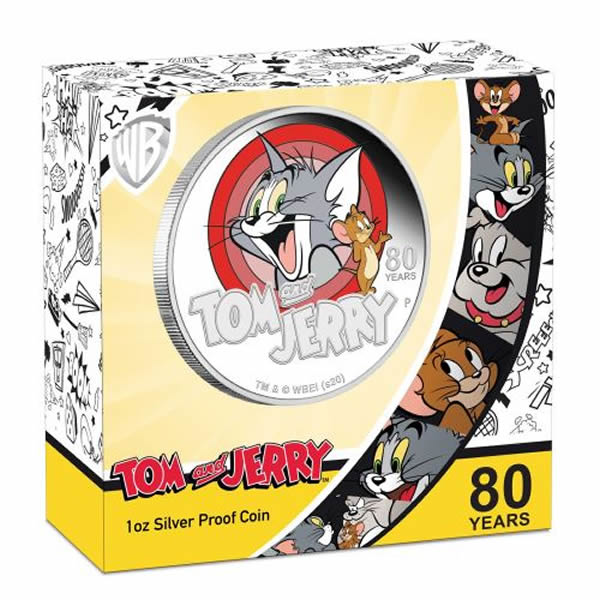 Thumbnail for 2020 Tom & Jerry 80 Years 1oz Silver Proof Coin