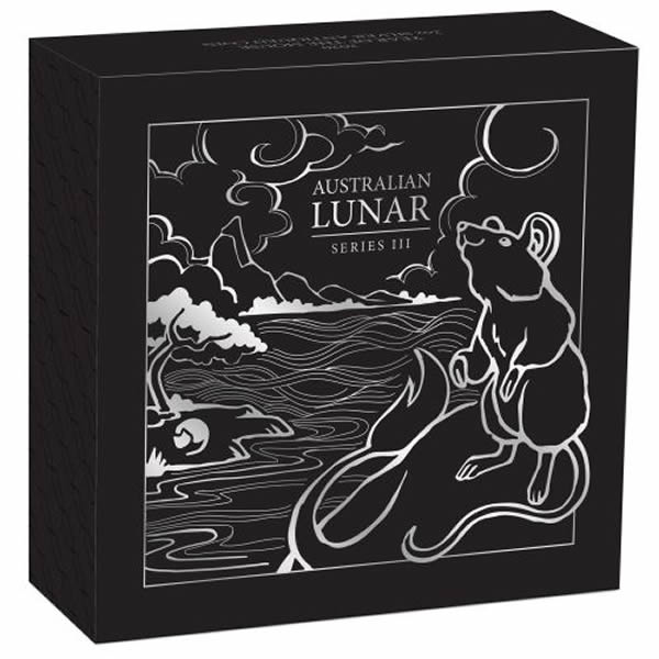 Thumbnail for 2020 Australian 2oz Lunar Series III Year of the Mouse Antiqued Silver Coin