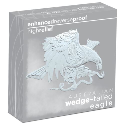 Thumbnail for 2021 Australian Wedge-tailed Eagle 5oz Silver Enhanced Reverse Proof High Relief Coin 