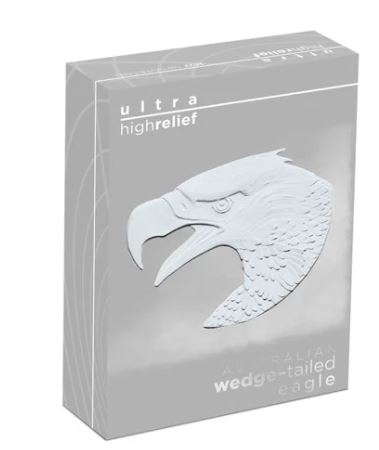 Thumbnail for 2022 Aust Wedge-Tailed Eagle Ultra High Relief 1oz Silver Coin Perth Mint