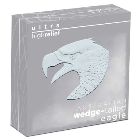 Thumbnail for 2022 Aust Wedge-Tailed Eagle Ultra High Relief 5oz Perth Mint Silver Coin
